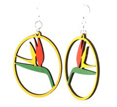 Bird Of Paradise Earrings # 1022