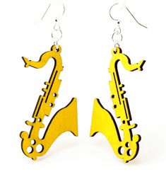 Saxophone Earrings # 1107