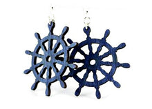 Load image into Gallery viewer, Ship Wheel Earrings # 1119
