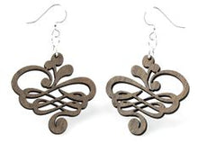 Load image into Gallery viewer, Small Calligraphy Earrings # 1129
