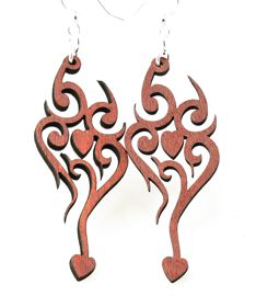 Heart Tattoo Earrings # 1142