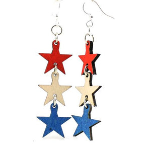 4th of July Star Earrings # 1145