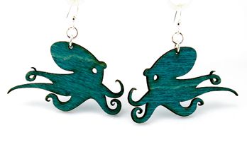 Octopus Earrings # 1169