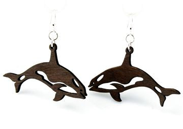 Killer Whale Earrings # 1177