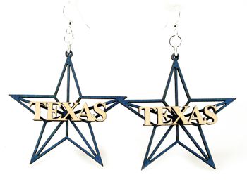 Texas Star Earrings # 1185