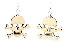 Load image into Gallery viewer, Skull and Crossbone Earrings # 1209
