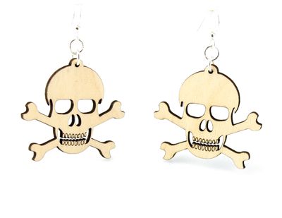 Skull and Crossbone Earrings # 1209