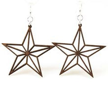 Load image into Gallery viewer, Nautical Star Outline Earrings # 1229
