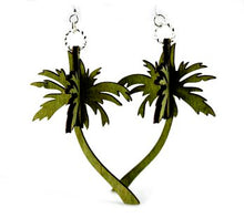 Load image into Gallery viewer, 3D Palm Tree Earrings # 1235
