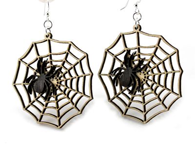 Spider Web Earrings # 1277