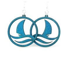 Boat in a Storm Earrings # 1301