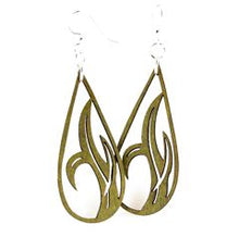 Load image into Gallery viewer, Grass Blade Drop Earrings # 1343
