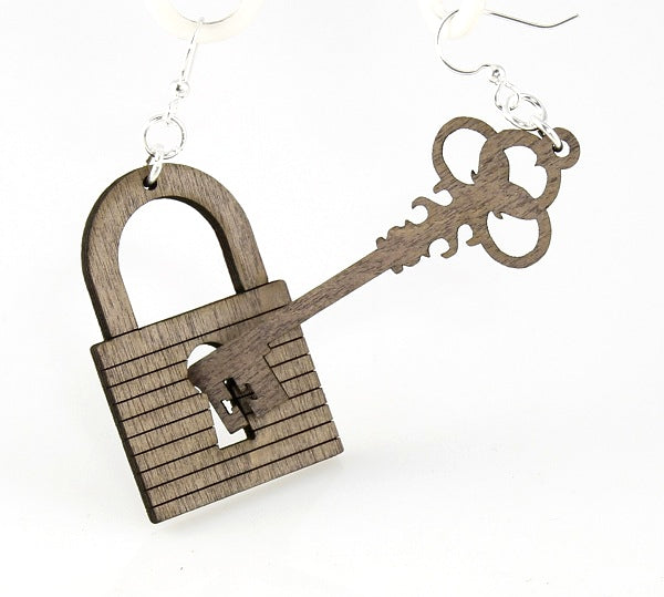 Lock and Key Earrings # 1356