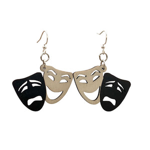 Comedy/Tragedy Earrings # 1362