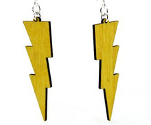 Load image into Gallery viewer, Wide Lightning Bolt Earrings # 1399
