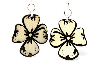 Dogwood Flower Earrings # 1415