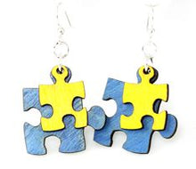Load image into Gallery viewer, Puzzle Piece Earrings # 1435

