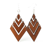 Load image into Gallery viewer, Fountain Pyramid Earrings #1440
