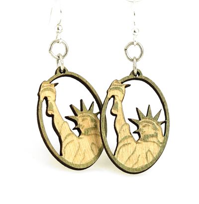 Statue of Liberty Oval Earring # 1462