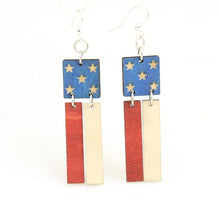 Load image into Gallery viewer, American Flag Earrings # 1473
