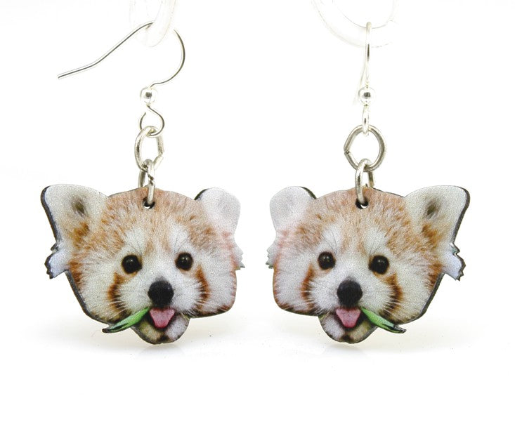 Red Panda Earrings #1483