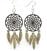 Load image into Gallery viewer, Dreamcatcher With Feather Earrings #1518
