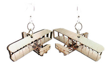 Load image into Gallery viewer, Wright Brothers Airplane Earrings #1588
