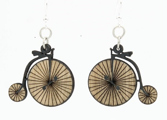 Old Fashioned Bicycle Earrings #1621