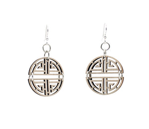 Oriental Good Luck Symbol Earrings #1664