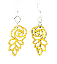 Load image into Gallery viewer, Leafed Blossom Rose Earrings #175
