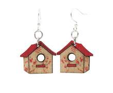 Load image into Gallery viewer, Bird House Blossom Earrings #185
