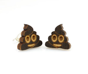 Poop Emoji Stud Earrings #3030