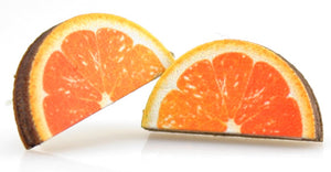 Orange Slice Stud Earrings #3038