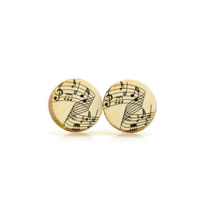 Music Stud Earrings #3061