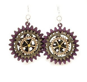 Kinetic Gear Earrings 5004G