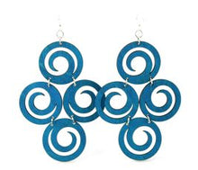 Load image into Gallery viewer, Circles of Spirals Earrings #1345
