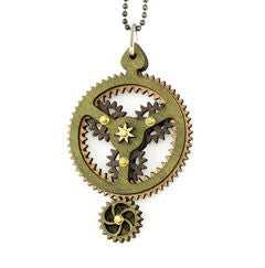 Kinetic Planetary Gear Necklace 6003C