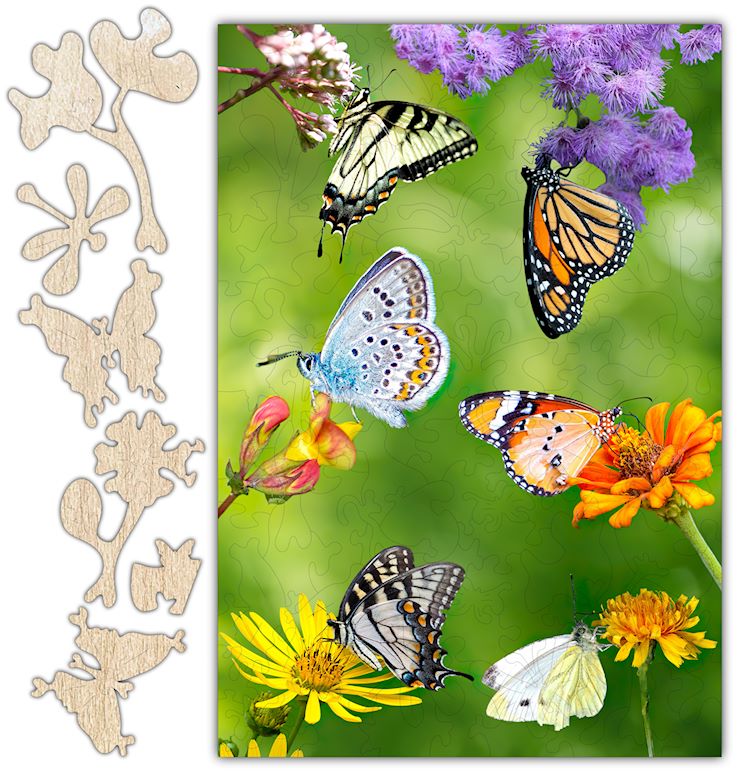 Butterfly Gathering Jigsaw Puzzle #6761