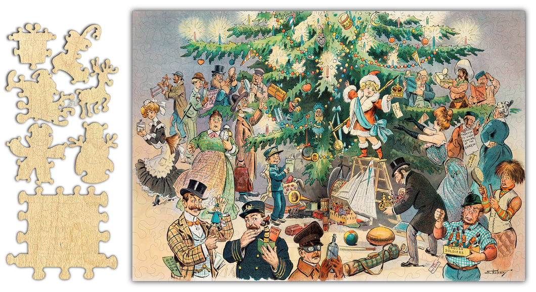 Christmas Tree 1902 Whimsical Jigsaw Puzzle