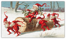 Load image into Gallery viewer, Vintage Santa Elves Puzzle
