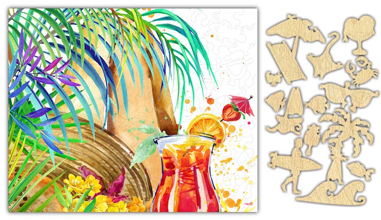 Tropical Cocktail Jigsaw Puzzle #6819
