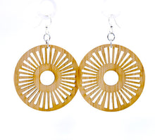 Load image into Gallery viewer, Tribal Sun Bamboo Earrings #983
