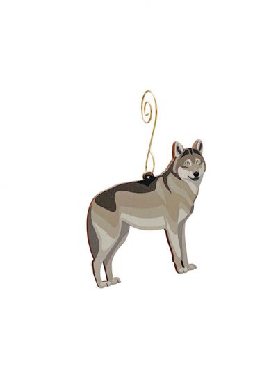 Grey Wolf Ornament #9912