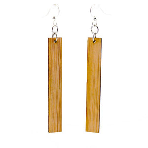 Chic Rectangle Bamboo Earrings #995
