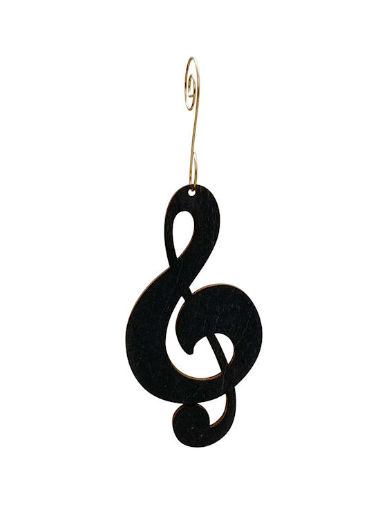 Treble Clef Ornament # 9973