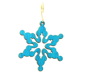 Cloudy Snowflake Ornament # 9991