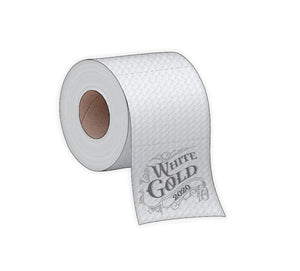 White Gold Toilet Paper Magnet #M007