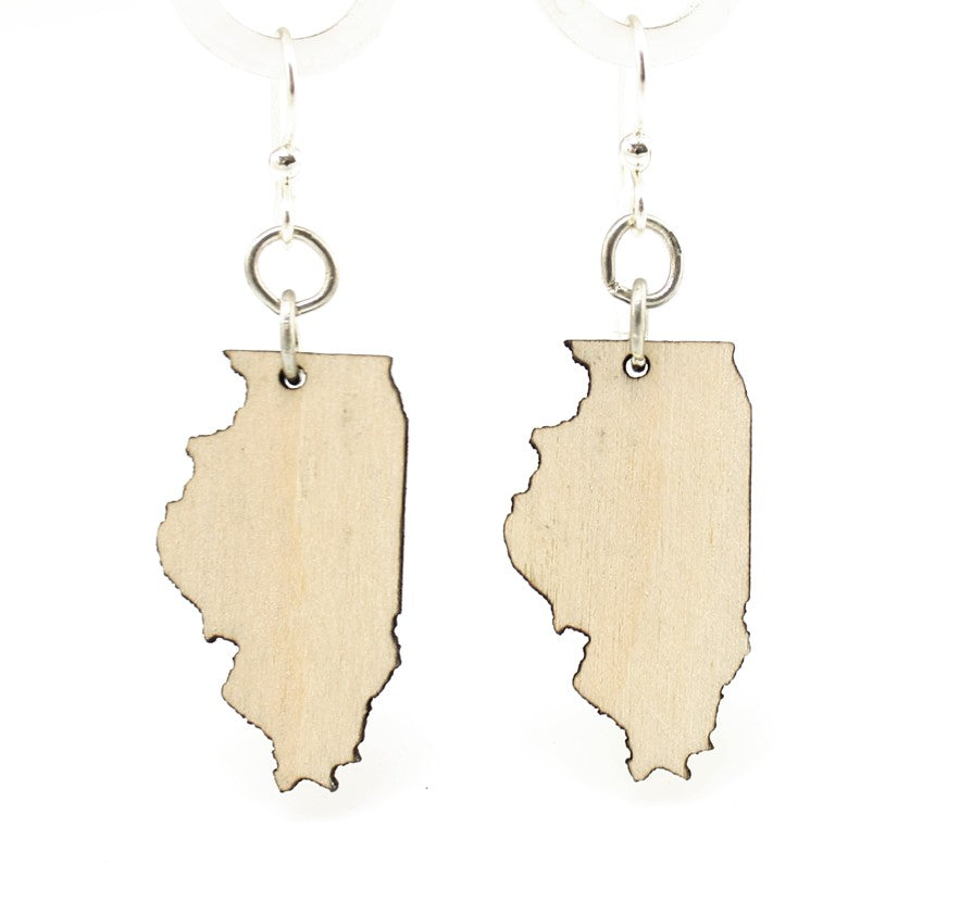 Illinois State Earrings - S013