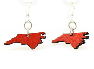 North Carolina State Earrings - S033
