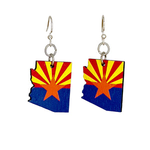 Arizona State Flag Earrings S059